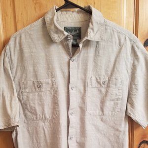 Men's Woolrich Short-Sleeve Button Up (Medium)